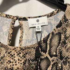 Socialite Super soft snake print dress. Size 8.